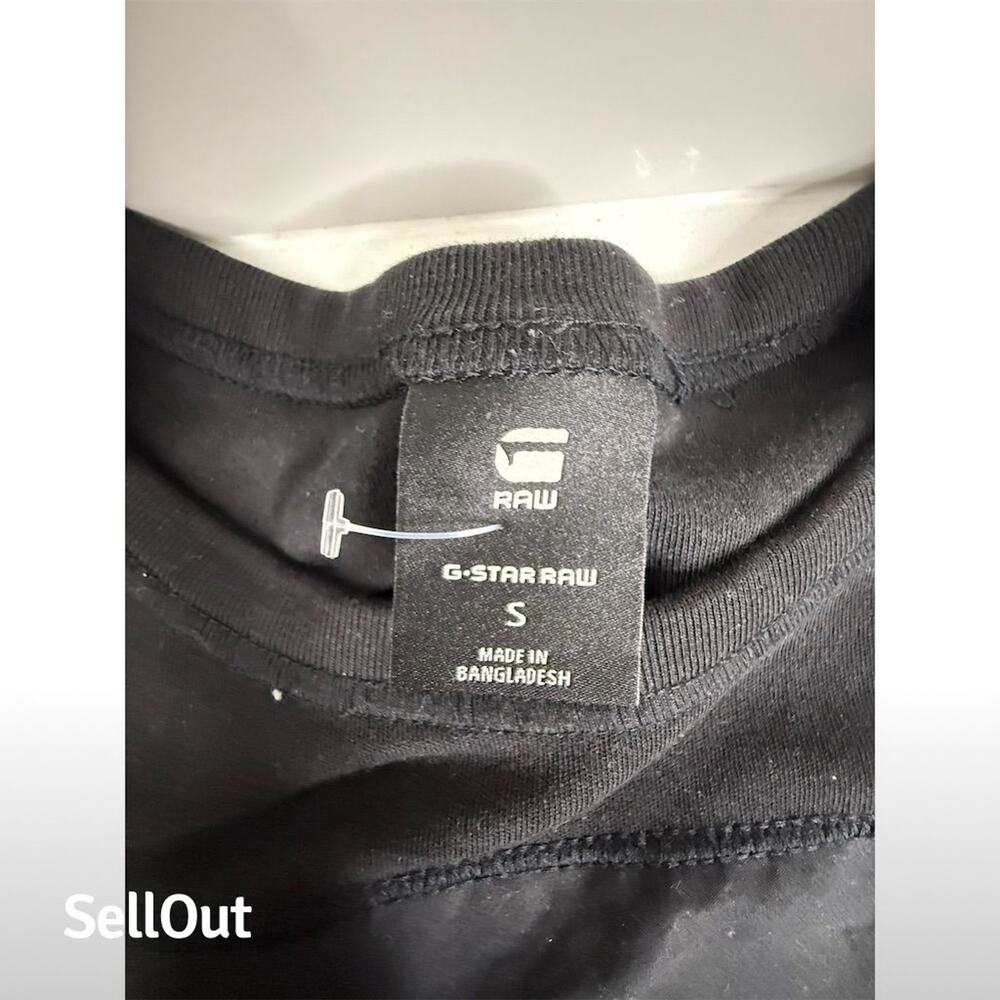 G-Star Raw Women's Black T-Shirt Dress Mesh Panel Short Sleeve S View 6